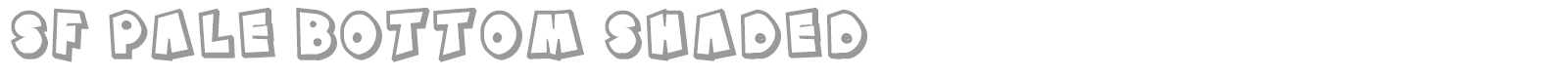 SF Pale Bottom font preview